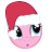 Size: 48x48 | Tagged: safe, imported from derpibooru, pinkie pie, pony, :o, christmas, emoticon, hat, holiday, intrigued, looking up, mlpforums, open mouth, picture for breezies, santa hat, simple background, solo, transparent background