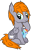 Size: 792x1295 | Tagged: safe, artist:lightningbolt, derpibooru exclusive, imported from derpibooru, rainbow dash, oc, oc only, oc:dreamy orange, pony, derpibooru community collaboration, .svg available, 2021 community collab, butt fluff, cheek fluff, ear fluff, fluffy, folded wings, hoof fluff, looking at you, male, plushie, pointy ponies, raised hoof, show accurate, simple background, sitting, smiling, stallion, svg, transparent background, vector, wing fluff, wings