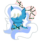 Size: 150x150 | Tagged: safe, artist:craftycitty, imported from derpibooru, oc, oc:fleurbelle, alicorn, alicorn oc, animated, bow, cheek fluff, christmas, christmas lights, female, gif, hair bow, holiday, horn, mare, transformation, wings