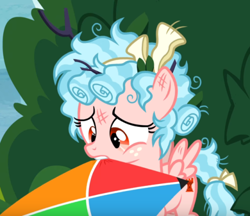 Size: 500x432 | Tagged: safe, imported from derpibooru, screencap, cozy glow, pony, marks for effort, cozybetes, cute, kite, messy mane, solo
