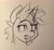 Size: 1824x1693 | Tagged: safe, artist:chiramii-chan, imported from derpibooru, oc, oc:glimmerlight, unicorn, fallout equestria, fallout equestria: murky number seven, bust, charcoal (medium), charcoal drawing, fanfic art, portrait, traditional art