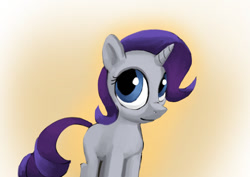 Size: 842x595 | Tagged: safe, artist:warskunk, imported from derpibooru, rarity, pony, unicorn, female, filly, filly rarity, solo, solo female, younger
