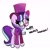 Size: 2000x2011 | Tagged: safe, artist:kindakismet, imported from derpibooru, snowfall frost, starlight glimmer, pony, unicorn, christmas, clothes, dialgoue, dialogue, glasses, happy hearth's warming, hat, holiday, solo, top hat