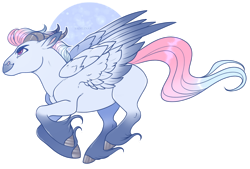 Size: 900x609 | Tagged: safe, artist:sadelinav, imported from derpibooru, pegasus, pony, colored wings, colored wingtips, male, simple background, solo, stallion, transparent background, wings