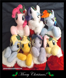 Size: 1605x1904 | Tagged: safe, artist:peruserofpieces, imported from derpibooru, applejack, derpy hooves, fluttershy, pinkie feather, pinkie pie, rainbow dash, rarity, twilight sparkle, alicorn, earth pony, pegasus, pony, unicorn, bedroom eyes, christmas, christmas stocking, cute, dashabetes, derpabetes, diapinkes, female, females only, flirting, flirty, floppy ears, garland, group photo, group shot, hiding behind hooves, holiday, holly, jackabetes, leaning, looking at you, mane six, mare, peruserofpieces is trying to murder us, pinkiebetes, raribetes, shy, shyabetes, twiabetes