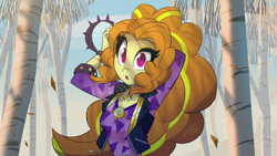 Size: 4444x2500 | Tagged: safe, artist:light262, imported from derpibooru, adagio dazzle, equestria girls, adoragio, birch, birch tree, clothes, cute, female, hairband, open mouth, solo, solo female, tree