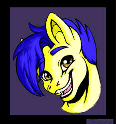 Size: 666x715 | Tagged: safe, artist:secrets-of-everfree, imported from derpibooru, oc, oc only, oc:blue charm, pony, bust, head, looking at you, smiling, solo