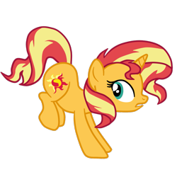 Size: 1313x1311 | Tagged: safe, artist:gmaplay, imported from derpibooru, sunset shimmer, pony, unicorn, ass up, bunset shimmer, butt, plot, simple background, solo, transparent background