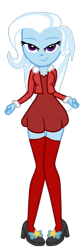 Size: 462x1369 | Tagged: safe, artist:gmaplay, imported from derpibooru, trixie, equestria girls, adorasexy, christmas, clothes, cute, diatrixes, holiday, sexy, simple background, socks, solo, thigh highs, transparent background