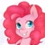 Size: 1024x1024 | Tagged: safe, artist:thisponydoesnotexist, imported from derpibooru, pony, ai content, ai generated, bust, curly hair, generator:thisponydoesnotexist, neural network, not pinkie pie, portrait, solo