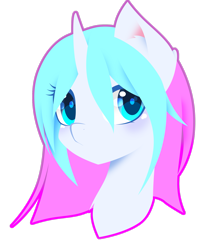 Size: 2315x2591 | Tagged: safe, artist:riariirii2, imported from derpibooru, oc, oc only, pony, unicorn, bust, eyelashes, horn, simple background, solo, transparent background, unicorn oc