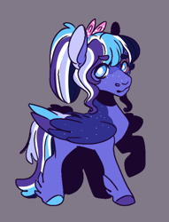 Size: 538x704 | Tagged: safe, artist:orphicdove, imported from derpibooru, oc, oc only, oc:nightglider, pegasus, pony, alternate universe, au:chaoticverse, male, offspring, parent:dumbbell, parent:rainbow dash, parents:dumbdash, solo