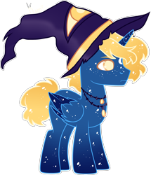 Size: 3459x4019 | Tagged: safe, artist:kurosawakuro, imported from derpibooru, oc, oc only, alicorn, pony, base used, hat, male, simple background, solo, stallion, transparent background, witch hat