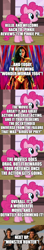 Size: 500x2823 | Tagged: safe, edit, edited screencap, editor:lord you know who, imported from derpibooru, screencap, pinkie pie, comic:pinkie reviews, comic, dc extended universe, monster hunter, movie review, screencap comic, wonder woman