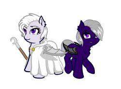 Size: 1109x819 | Tagged: safe, artist:neuro, imported from derpibooru, oc, oc only, oc:carmen ebonshield, bat pony, fanfic:everyday life with guardsmares, /mlp/, 4chan, bat pony oc, bat wings, cloak, clothes, everyday life with guardsmares, simple background, staff, transparent background, wings