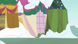 Size: 1280x720 | Tagged: safe, imported from derpibooru, screencap, best gift ever, background, no pony, ponyville, scenic ponyville, snow