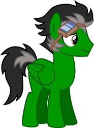 Size: 4000x5415 | Tagged: safe, artist:melisareb, derpibooru exclusive, imported from derpibooru, oc, oc only, oc:trip away, pegasus, pony, derpibooru community collaboration, 2021 community collab, absurd resolution, goggles, goggles on head, male, simple background, solo, stallion, transparent background, vector