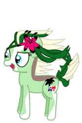 Size: 800x1200 | Tagged: safe, artist:crossovercartoons, imported from derpibooru, oc, oc only, oc:panama palm, earth pony, pony, flower, flower in hair, palm tree, panama, simple background, smiling, solo, transparent background, tree