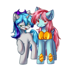 Size: 2000x2000 | Tagged: artist needed, safe, artist:peace anya, imported from derpibooru, oc, oc only, oc:prism cosmos, oc:pts, pegasus, pony, unicorn, derpibooru community collaboration, 2021 community collab, female, glasses, hat, horn, looking at you, mare, one eye closed, pegasus oc, simple background, transparent background, unicorn oc, wings, wink