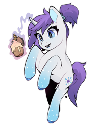 Size: 1920x2473 | Tagged: safe, artist:sugarelement, imported from derpibooru, oc, oc only, oc:indigo wire, pony, unicorn, food, simple background, solo, transparent background