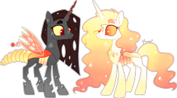 Size: 4799x2673 | Tagged: safe, artist:kurosawakuro, imported from derpibooru, oc, oc only, changepony, hybrid, pony, base used, interspecies offspring, offspring, parent:king sombra, parent:queen chrysalis, parents:chrysombra, simple background, transparent background