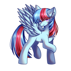 Size: 2000x2000 | Tagged: safe, artist:遐音, imported from derpibooru, oc, oc only, oc:jungle valley, oc:丛谷, pegasus, pony, derpibooru community collaboration, 2021 community collab, pegasus oc, simple background, solo, stand, transparent background, wings