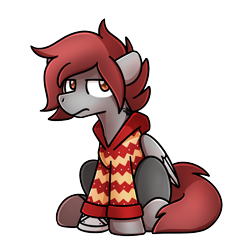 Size: 1240x1240 | Tagged: safe, artist:sugar morning, imported from derpibooru, oc, oc only, oc:artfulcord, oc:arucordu, pegasus, pony, amputee, christmas sweater, clothes, male, prosthetic leg, prosthetic limb, prosthetics, sikan pegasus, simple background, solo, stallion, sweater, transparent background