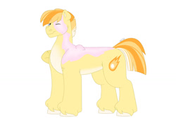 Size: 1280x854 | Tagged: safe, artist:itstechtock, imported from derpibooru, oc, oc only, oc:comet, earth pony, pony, magical gay spawn, male, offspring, parent:flash sentry, parent:star tracker, simple background, solo, stallion, white background