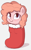 Size: 698x1122 | Tagged: safe, artist:heretichesh, imported from derpibooru, oc, oc:peachy keen, oc:peachy kene, pony, ambiguous race, blushing, christmas, christmas stocking, cute, female, happy, holiday, pony in a stocking, solo