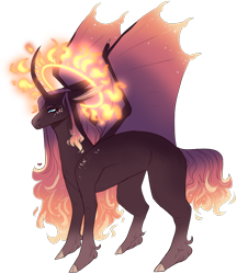 Size: 1952x2260 | Tagged: safe, artist:sleepy-nova, imported from derpibooru, alicorn, bat pony, bat pony alicorn, pony, bat wings, halo, horn, magical threesome spawn, male, multiple parents, offspring, parent:princess luna, parent:sunburst, parent:sunset shimmer, simple background, solo, stallion, transparent background, wings