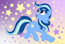 Size: 1800x1200 | Tagged: safe, artist:champion-of-namira, imported from derpibooru, oc, oc only, oc:summer star, pony, unicorn, female, mare, solo, stars
