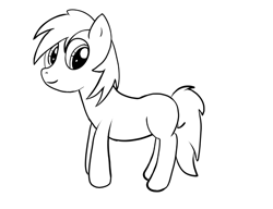 Size: 800x613 | Tagged: safe, artist:mlpfimguy, imported from derpibooru, oc, oc only, pony, black and white, digital art, grayscale, monochrome, solo