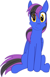 Size: 756x1161 | Tagged: safe, artist:modera, imported from derpibooru, oc, oc only, pegasus, pony, derpibooru community collaboration, 2021 community collab, eye clipping through hair, ms paint, simple background, sitting, solo, transparent background