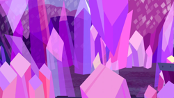 Size: 1280x720 | Tagged: safe, imported from derpibooru, screencap, hearthbreakers, background, crystal, mine, quarry, rock farm, scenic ponyville