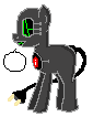 Size: 85x106 | Tagged: safe, artist:amgiwolf, imported from derpibooru, oc, oc only, pony, robot, robot pony, animated, electrocardiogram, gif, pictogram, pixel art, simple background, solo, transparent background