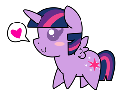 Size: 800x600 | Tagged: safe, artist:amgiwolf, imported from derpibooru, twilight sparkle, alicorn, pony, 2014, base used, blush sticker, blushing, female, heart, mare, pictogram, simple background, smiling, solo, transparent background, twilight sparkle (alicorn)