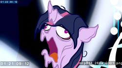 Size: 1632x918 | Tagged: safe, screencap, mean twilight sparkle, twilight sparkle, leak, brutal, melting, screaming