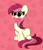 Size: 3538x4096 | Tagged: safe, artist:kittyrosie, imported from derpibooru, roseluck, earth pony, pony, blushing, cute, cuteluck, female, heart, high res, i love you, mare, mouth hold, rosabetes, sitting, solo