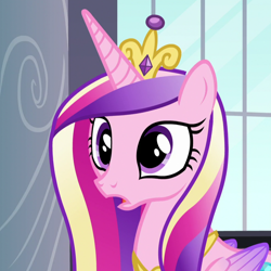 Size: 980x980 | Tagged: safe, imported from derpibooru, screencap, princess cadance, alicorn, pony, princess spike (episode), cropped, crown, female, jewelry, mare, regalia, solo, tiara