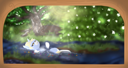 Size: 1980x1060 | Tagged: safe, artist:nootaz, imported from derpibooru, oc, oc:nootaz, pony, hamlet, ophelia, ponified