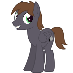 Size: 2000x2000 | Tagged: safe, artist:the smiling pony, imported from derpibooru, oc, oc only, oc:wingbeat, pegasus, pony, derpibooru community collaboration, .svg available, 2021 community collab, folded wings, looking at you, male, simple background, smiling, solo, stallion, svg, transparent background, vector, wings