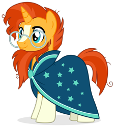 Size: 2772x3100 | Tagged: safe, artist:cirillaq, imported from derpibooru, sunburst, pony, the last problem, cloak, clothes, glasses, high res, male, older, older sunburst, robe, simple background, solo, stallion, sunburst the bearded, sunburst's cloak, sunburst's glasses, sunburst's robe, transparent background, vector