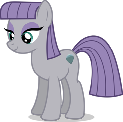 Size: 2452x2446 | Tagged: safe, artist:luckreza8, edit, imported from derpibooru, maud pie, earth pony, pony, female, looking down, mare, missing accessory, nude edit, nudity, simple background, smiling, solo, transparent background, vector, when she smiles