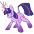 Size: 580x580 | Tagged: safe, artist:britebuck, imported from derpibooru, twilight sparkle, pony, unicorn, cloven hooves, coat markings, eyes closed, facial markings, glowing horn, horn, leonine tail, redesign, simple background, solo, star (coat marking), tongue out, transparent background, unicorn twilight