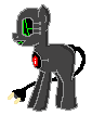 Size: 85x106 | Tagged: safe, artist:amgiwolf, imported from derpibooru, oc, oc only, pony, robot, robot pony, electrocardiogram, pixel art, simple background, solo, transparent background