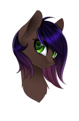 Size: 1696x2600 | Tagged: safe, artist:riariirii2, imported from derpibooru, oc, oc only, earth pony, pony, bust, earth pony oc, simple background, transparent background