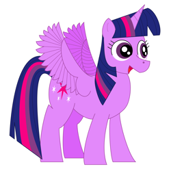 Size: 1200x1200 | Tagged: safe, artist:nate5700, imported from derpibooru, twilight sparkle, alicorn, pony, cute, simple background, solo, twiabetes, twilight sparkle (alicorn), white background