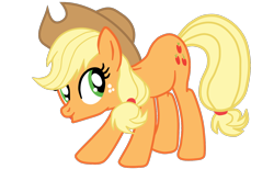 Size: 1516x932 | Tagged: safe, artist:gmaplay, imported from derpibooru, applejack, earth pony, pony, applejack's hat, cowboy hat, cute, hat, jackabetes, simple background, solo, transparent background, vector
