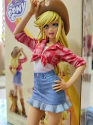 Size: 3472x4640 | Tagged: safe, imported from derpibooru, kotobukiya, applejack, equestria girls, applejack's hat, cowboy hat, figurine, hat, kotobukiya applejack, toy