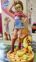 Size: 2723x4640 | Tagged: safe, imported from derpibooru, kotobukiya, applejack, human, pony, anime style, applejack's hat, cowboy hat, figurine, hat, human ponidox, humanized, kotobukiya applejack, self ponidox, toy